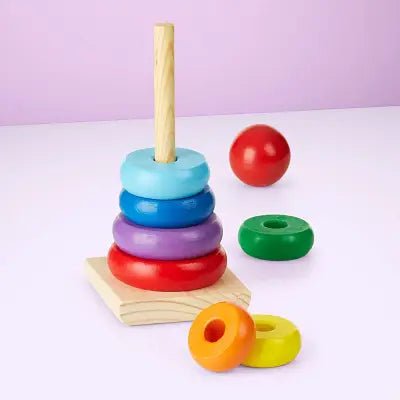 Jouet en Bois - WoodenToys™ - Tour arc - en - ciel - Mamanternelle