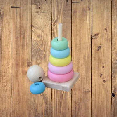 Jouet en Bois - WoodenToys™ - Tour Macaron - Mamanternelle
