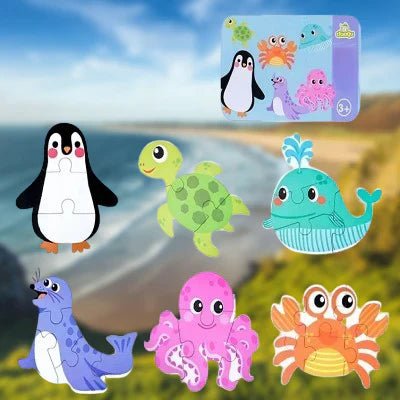 Puzzle Montessori - BabyPuzzle™ - Océan - Mamanternelle