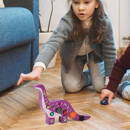 Tableau Montessori - BusyBoardCircuit™ - Brachiosaure - Mamanternelle