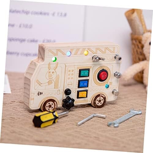 Tableau Montessori - BusyBoardCircuit™ - Camion de pompier - Mamanternelle