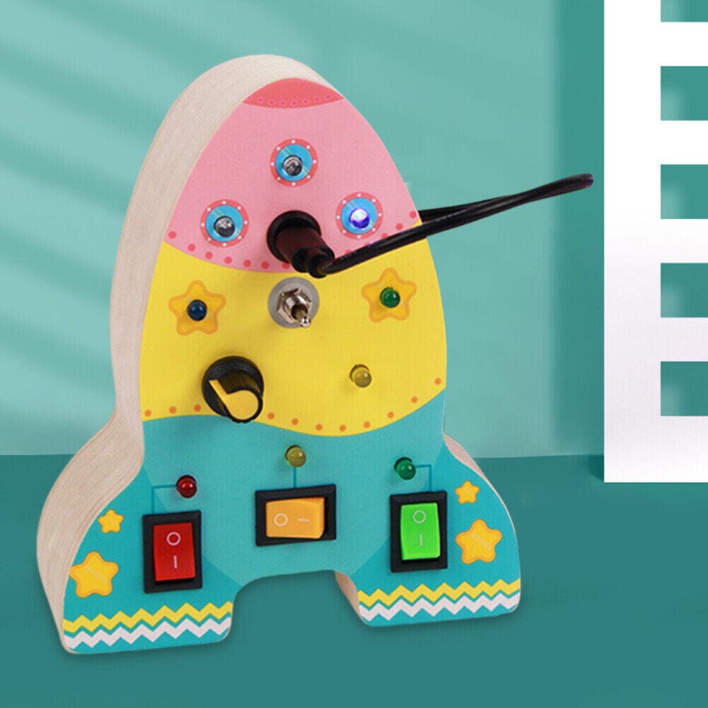 Tableau Montessori - BusyBoardCircuit™ - Fusée - Mamanternelle