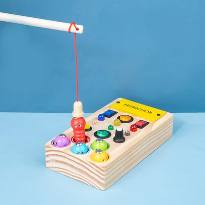 Tableau Montessori - BusyBoardCircuit™ - Pêche - Mamanternelle
