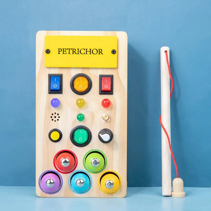 Tableau Montessori - BusyBoardCircuit™ - Pêche - Mamanternelle